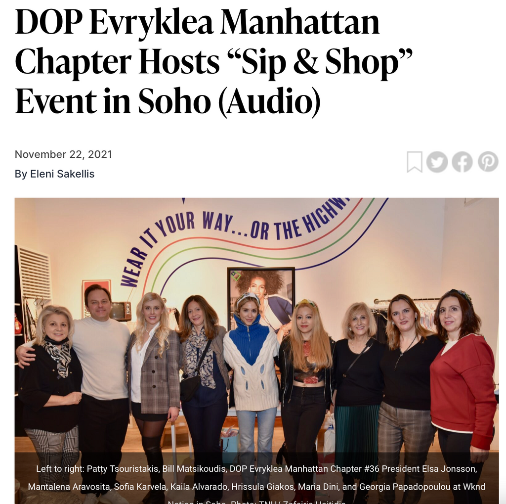 JoEl handmade in the News, National Herald November 22, 2021