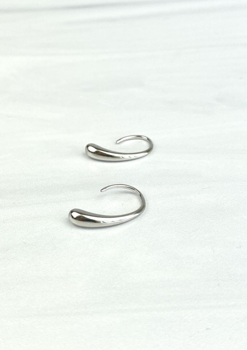 "Tear Drop" Dainty Abstract Sculptural Sterling Silver 925 Earrings Joel handmade